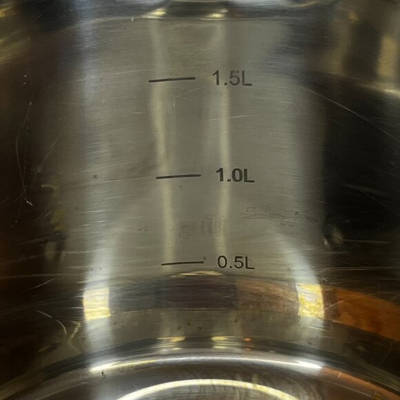 David Burke 2.0 Qts Pot with Strainer Gourmet Pro Heavy Stainless Cooking Lidded - Picture 6 of 15